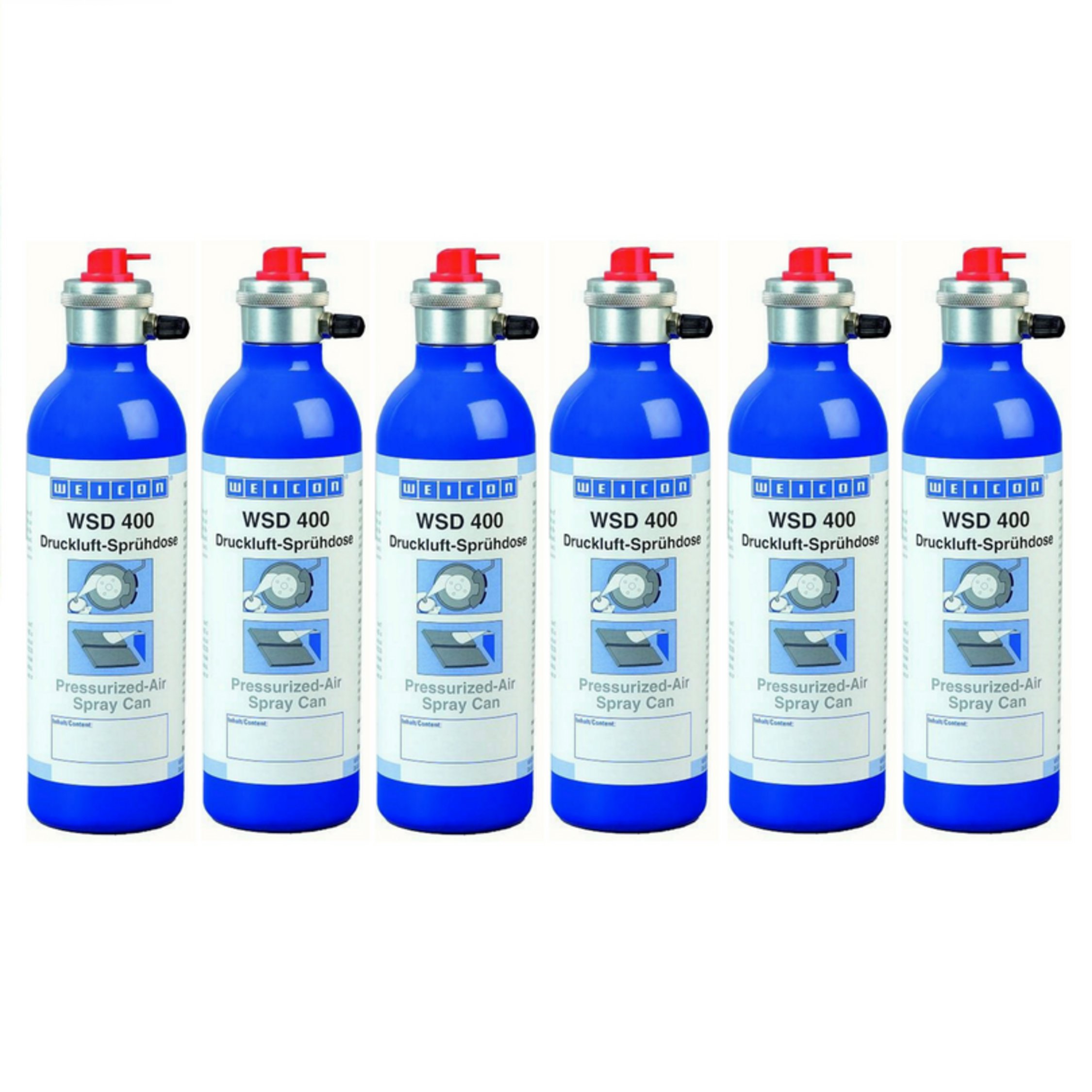 Wiederbefüllbare Alu Druckluft Spraydose / Druckluftdose 600ml